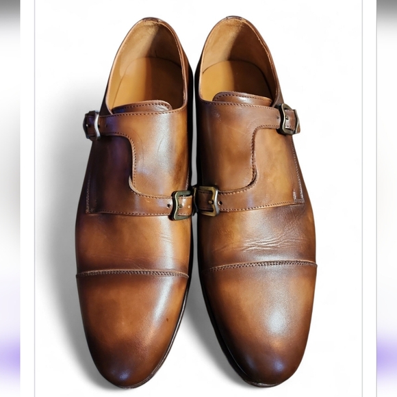 TAFT Prince Monk Double Strap Men Oxford Loafers Brown 42/US 9 Timeless Classic - Picture 10 of 12